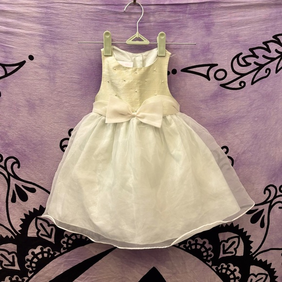 Bonnie Baby Light Green Chiffon Style Formal Dress Toddler Baby Girl Size 18 Mo - Picture 1 of 9